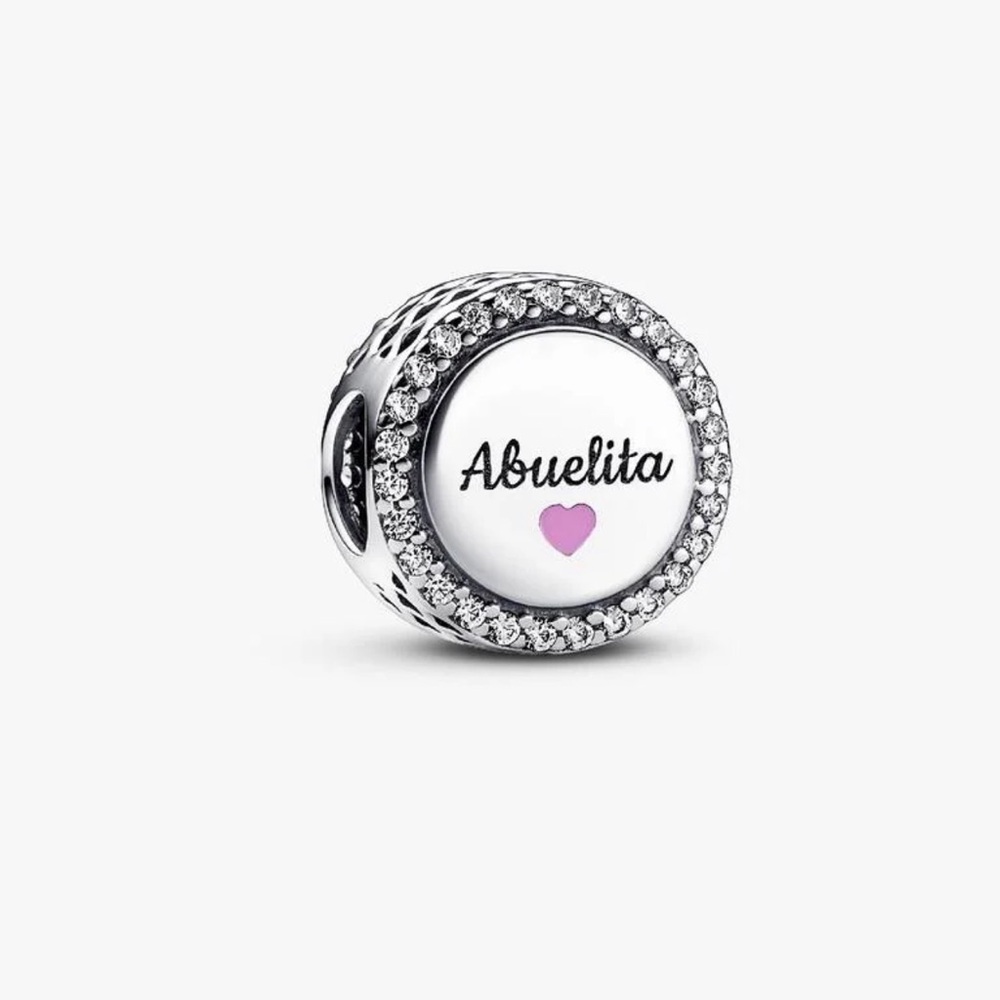 Authentic Pandora Love Abuelita Engravable Charm
